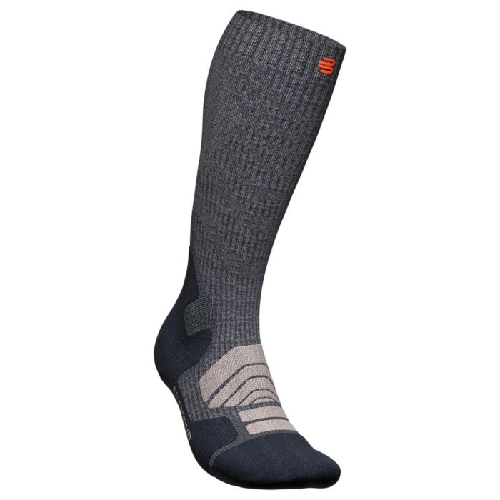 Bauerfeind Unisex Strømper Outdoor Merino Compression Socks High Cut Grå