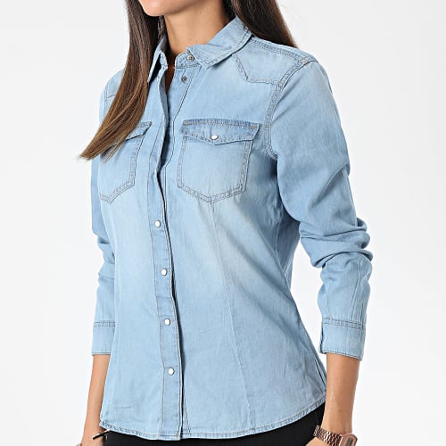 Chemise Manches Longues Jean Femme Rock It Bleu Wash