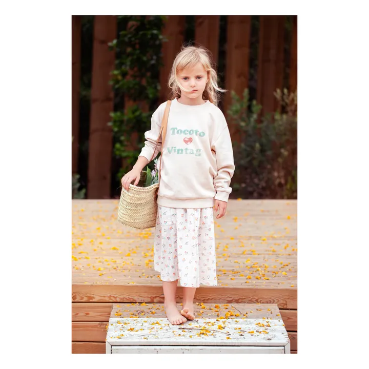 Tocoto Vintage Sweat Tocoto Love Coton Bio | Beige