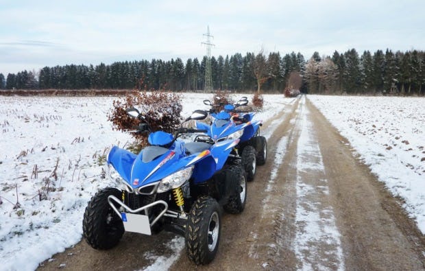 Quad-Wintertour in der Nordeifel als Geschenkidee
