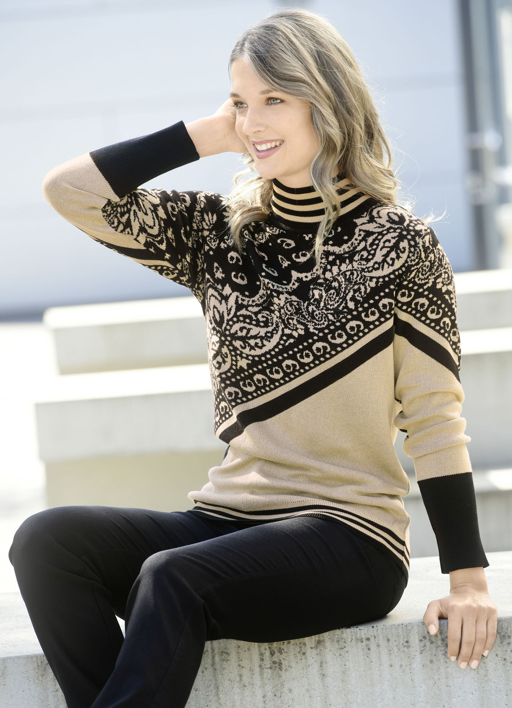 Pullover in Jacquard-Dessin