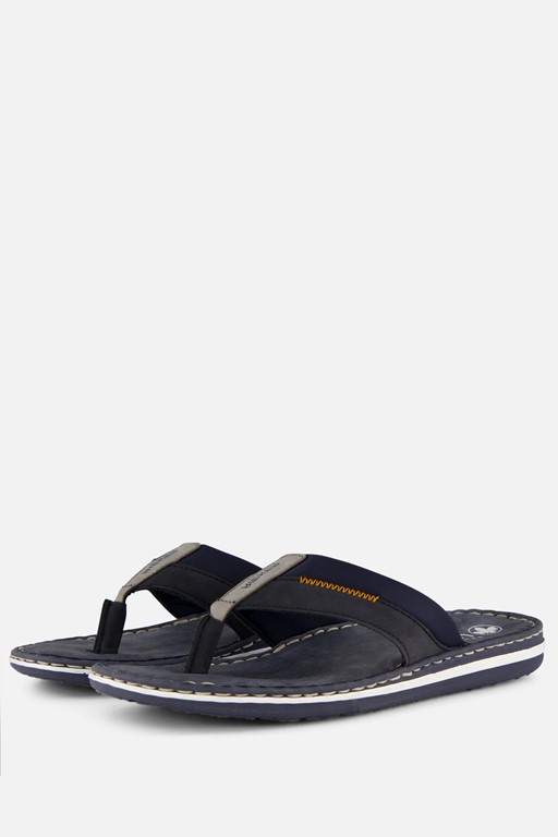 Rieker Dollaro Slippers blauw Leer