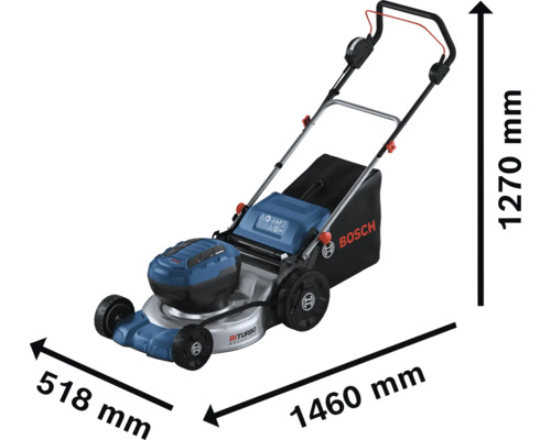 Bosch Professional BITURBO GRA 18V2-46 2x18V accu grasmaaier (accu en lader niet inbegrepen)