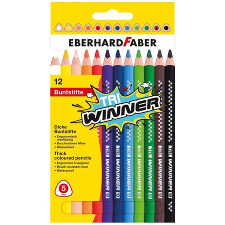 Eberhard Faber Farbstift Tri Winner, 12er Etui