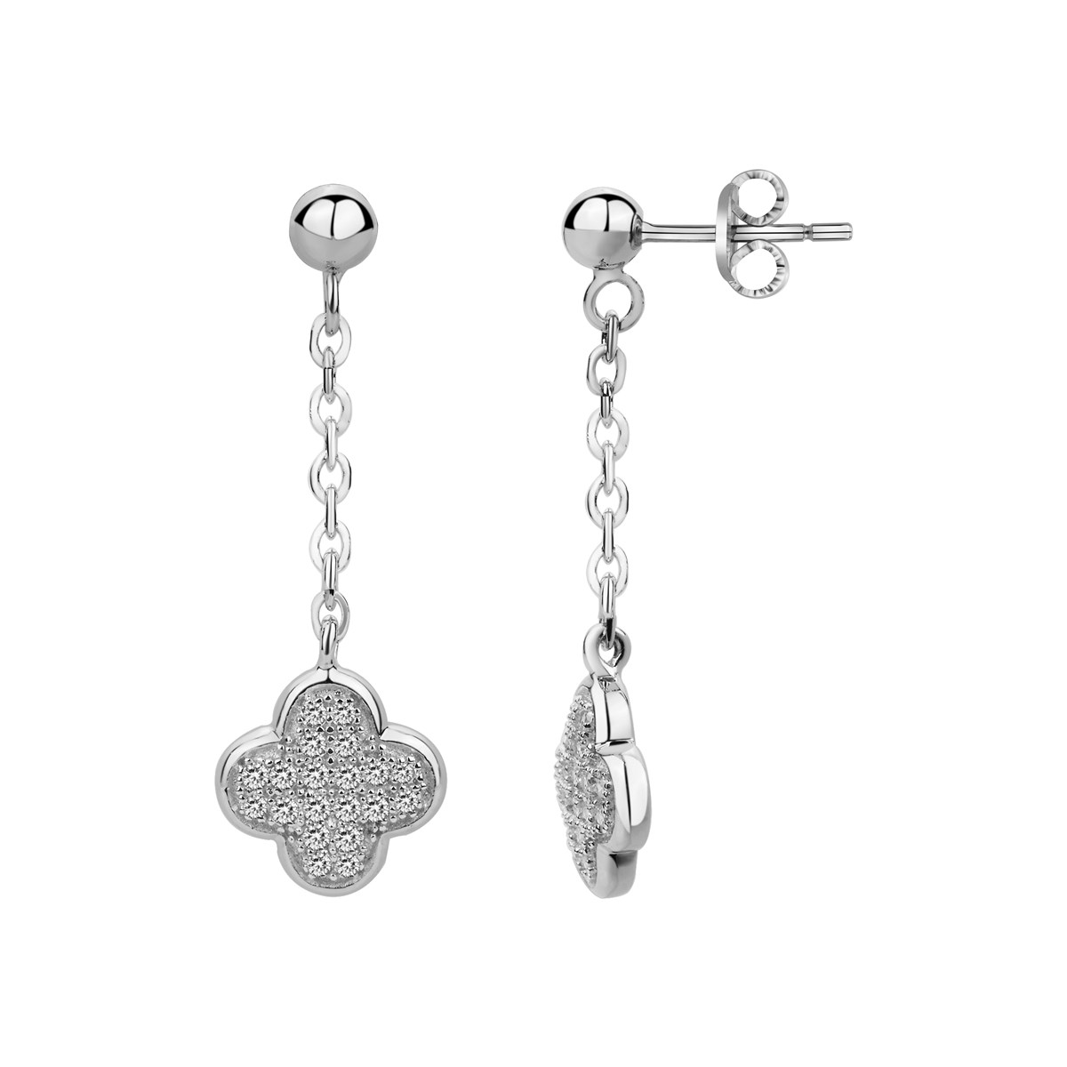 Boucles d'oreilles pendantes en Argent