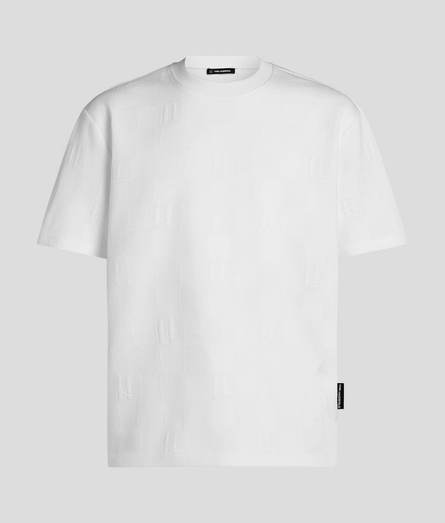 T-SHIRT KL MONOGRAM VÉRIFIÉ - Blanc