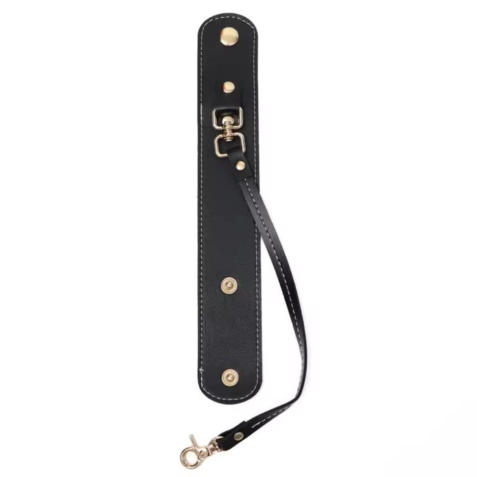Multifunktionaler Leder Clip Taschen Anhänger Halterung für Schal / Handschuhe / Hut / Accessoires - Schwarz