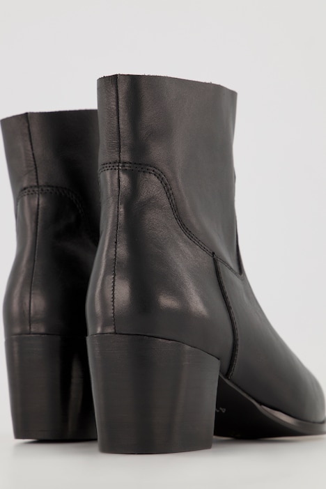 Leder-Cowboystiefeletten, Wechselfußbett, Weite H