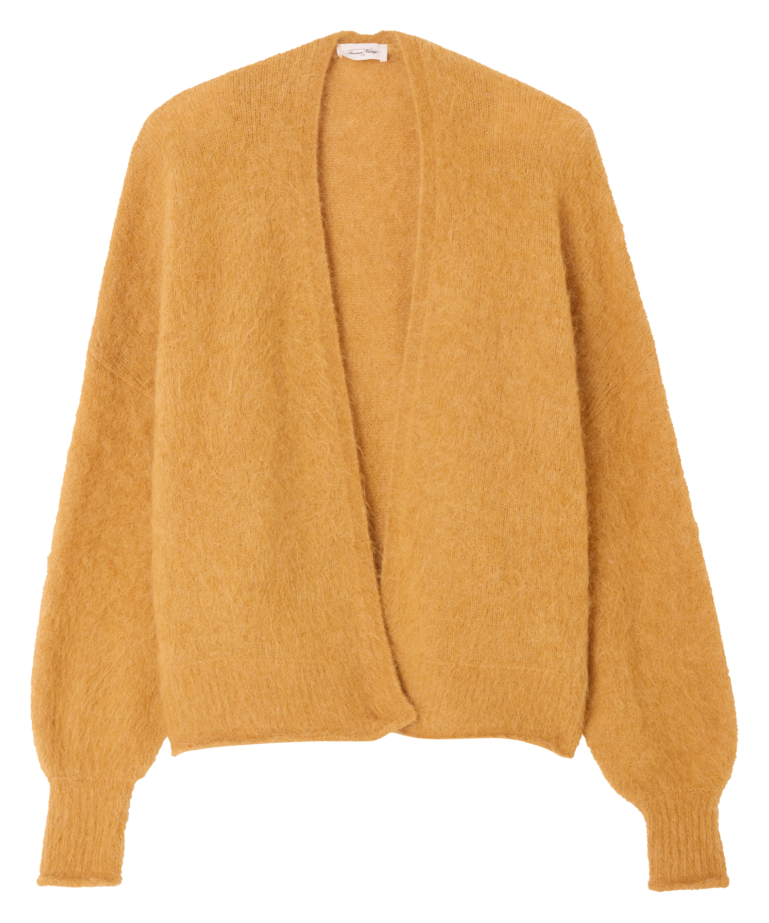 NUNY - Gilet droit en alpaga mélangé | Marron
