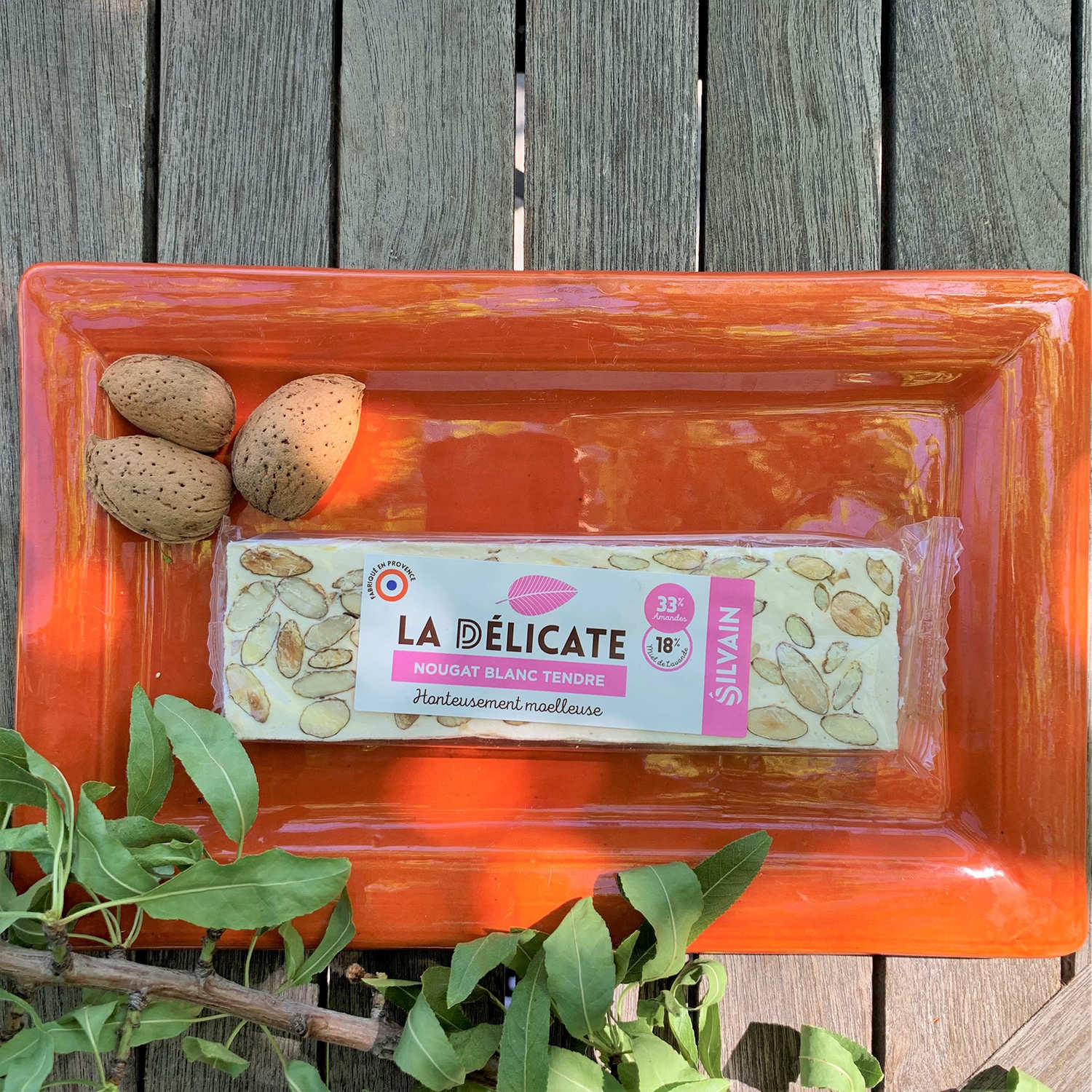 Barre de nougat blanc tendre - La délicate