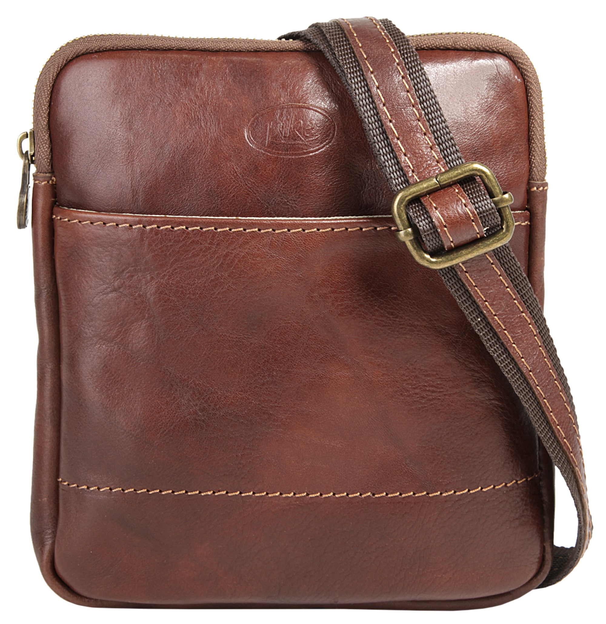 Piké Umhängetasche echt Leder, Made in Italy