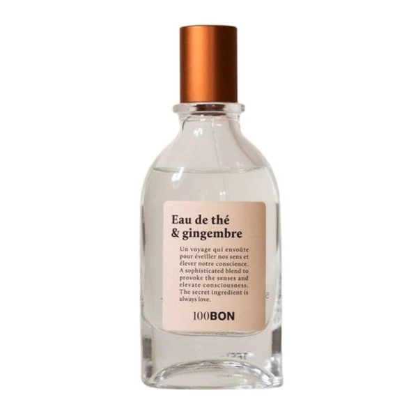 100 BON Eau de Cologne Eau de thé & Gingembre 50ml