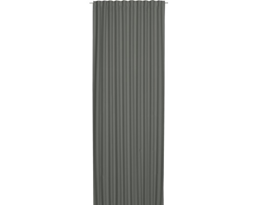 Verduisteringsgordijn met gordijnband Midnight donkergrijs 140x255 cm