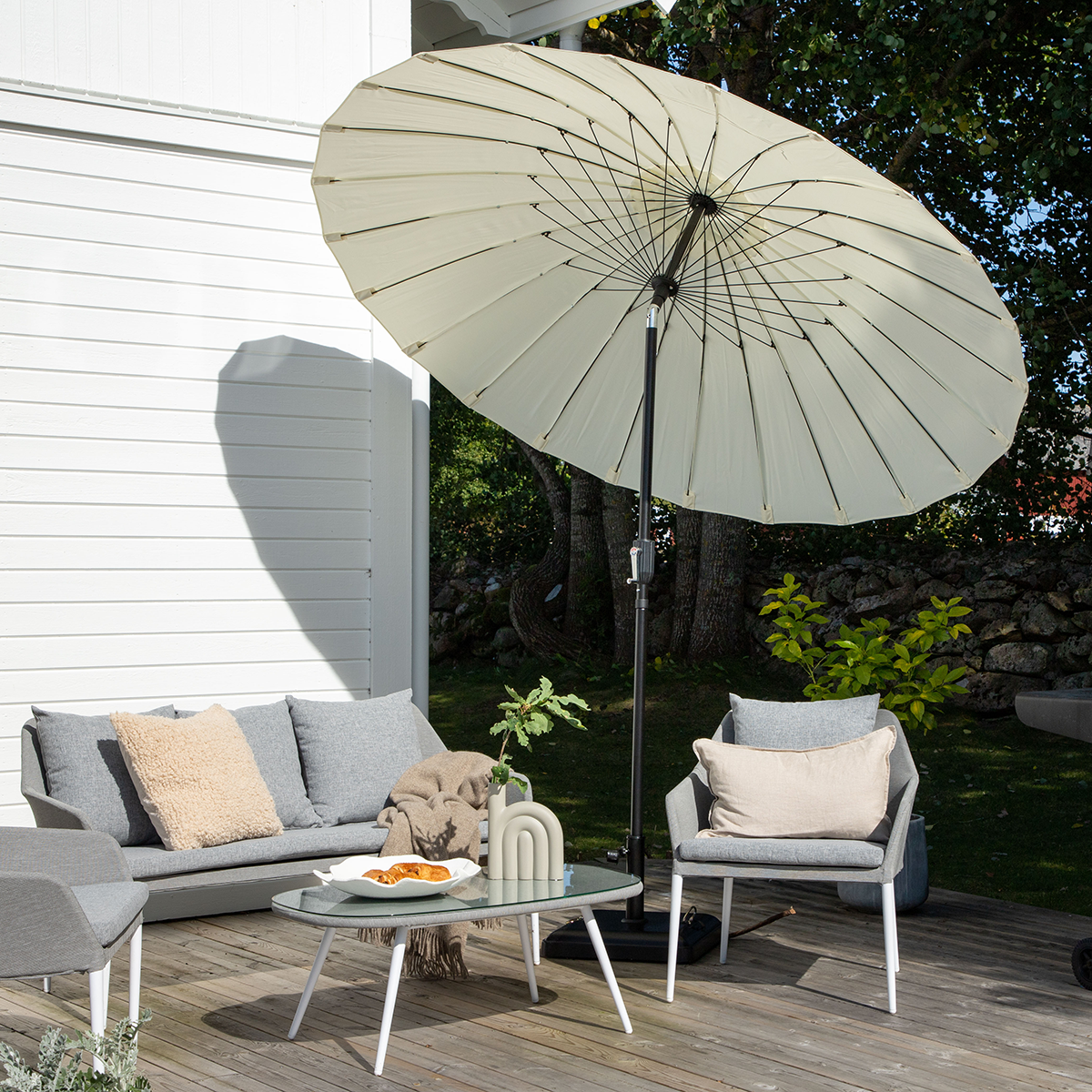 Parasol Einar Grijs