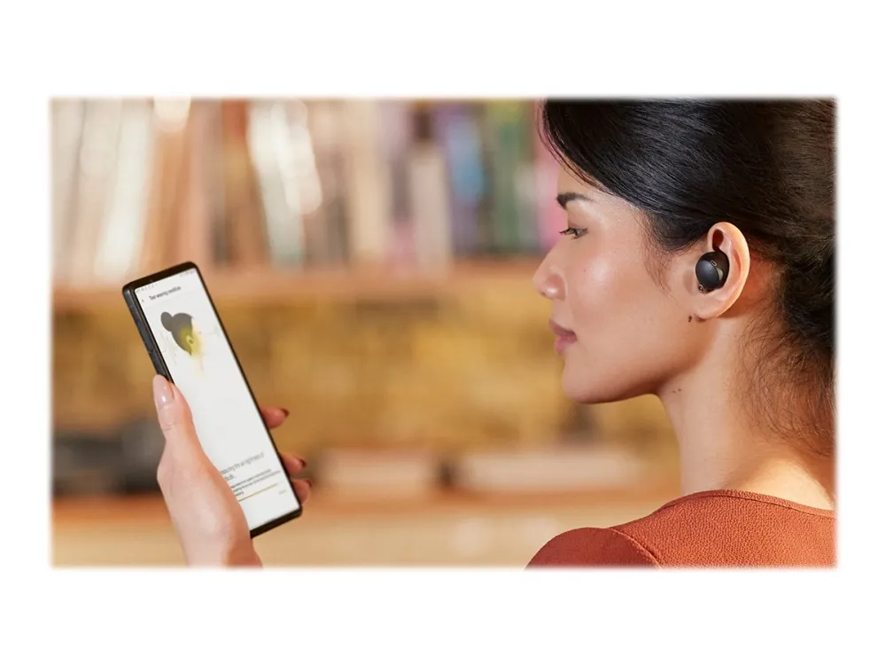 [OUTLET] - Sony WF-1000XM4 - Ægte trådløse øretelefoner med mik. - i øret - Bluetooth - aktiv støjfjerning - sort