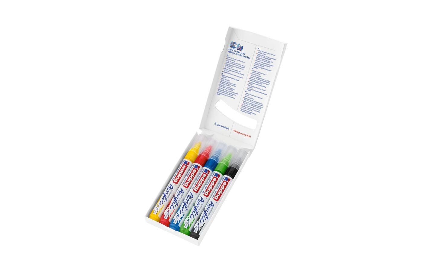 Acrylstift Set mit 5 TeilenFür ein einfaches und spontanes Malen