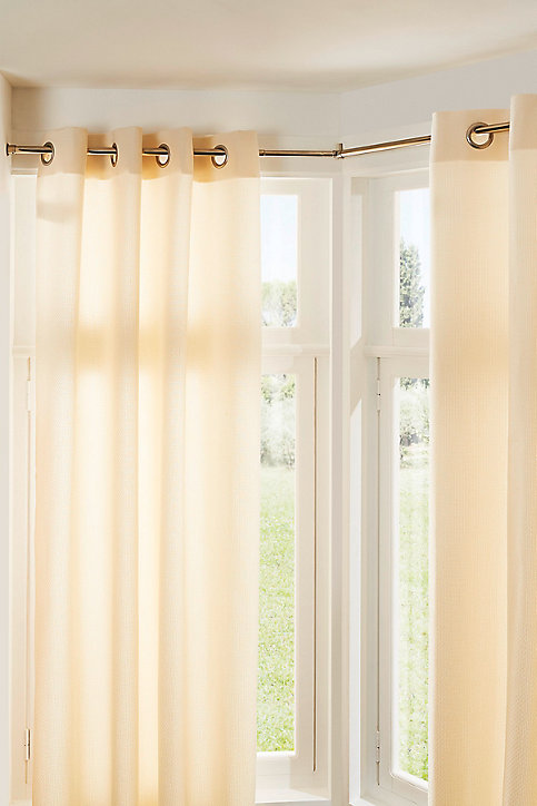 Rideau GoodHome Kosti crème l.140 x H.260 cm