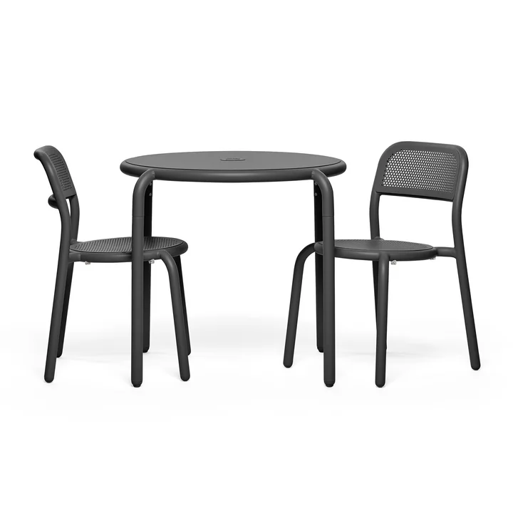 Fatboy - Toní Bistrotisch   Stuhl, anthrazit (3er-Set)
