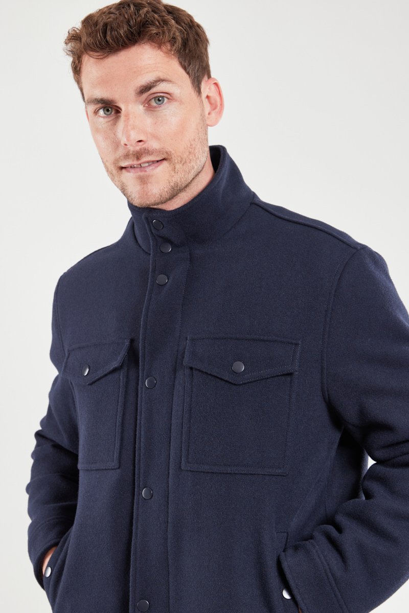 Veste zippée - drap de laine