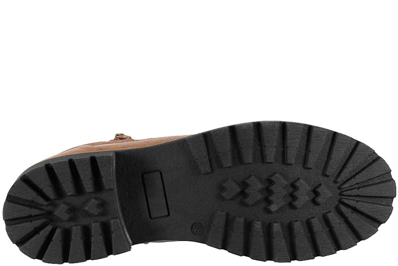 NEW FEET DAMESTØVLE I BRUNT GLAT SKIND