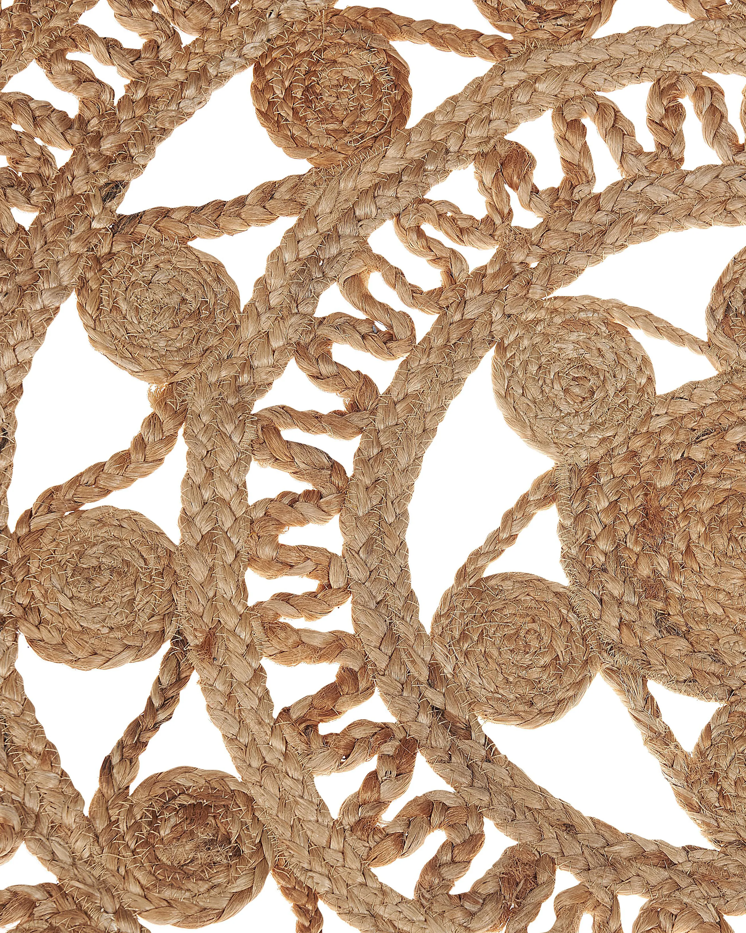 Vloerkleed KERER Beige ø 140 cm Jute