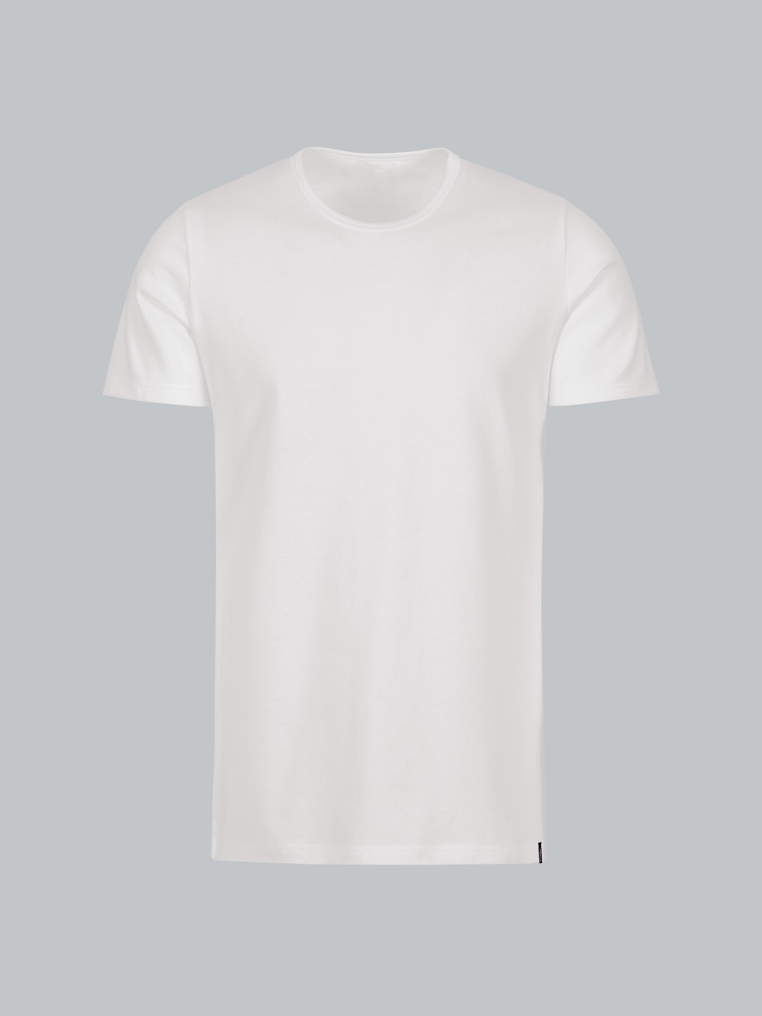T-Shirt aus Baumwolle/Elastan Weiss