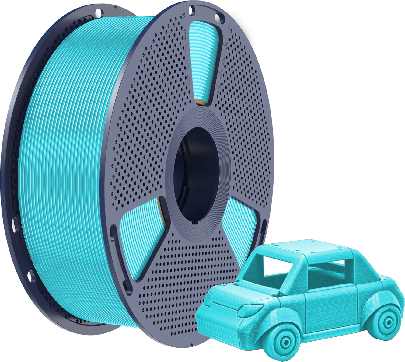 SUNLU  PETG Sky Blue, 1,75 mm / 1000 g    Zähes, leicht zu druckendes PETG Filament