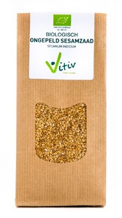 Vitiv Biologisch Ongepeld Sesamzaad 250GR