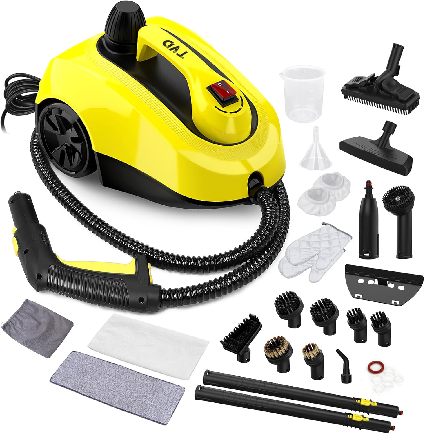 TVD Dampfreiniger, Polstermöbelreiniger, Dampfreiniger mit 5 m extra langem Netzkabel für Bodendampfer, Ofen, Teppich, Polster, Sofa, Bettwanzen