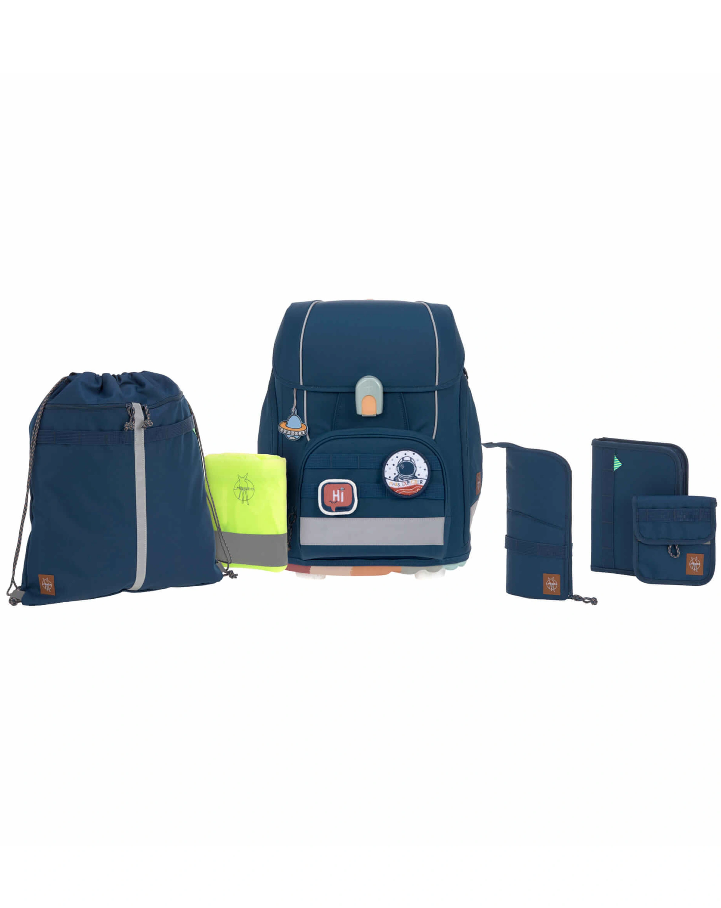 Schulranzen-Set BOXY UNIQUE (30x25x42) 7-teilig in navy