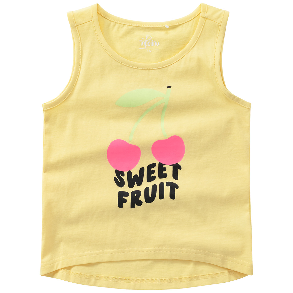 Topolino Mädchen Top mit Neon-Print hellgelb