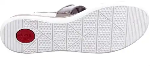 8-27207 Jana wit/zilver combi - maat 42 slipper wit/zilver combi - maat 42 Calandschoen