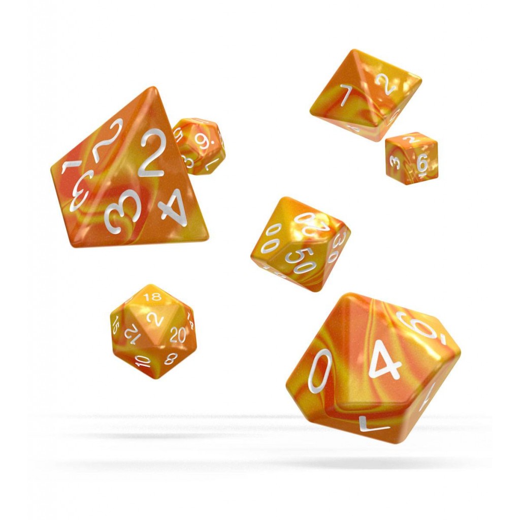 Oakie Doakie Dice dés RPG-Set Gemidice - Sunstone (7)