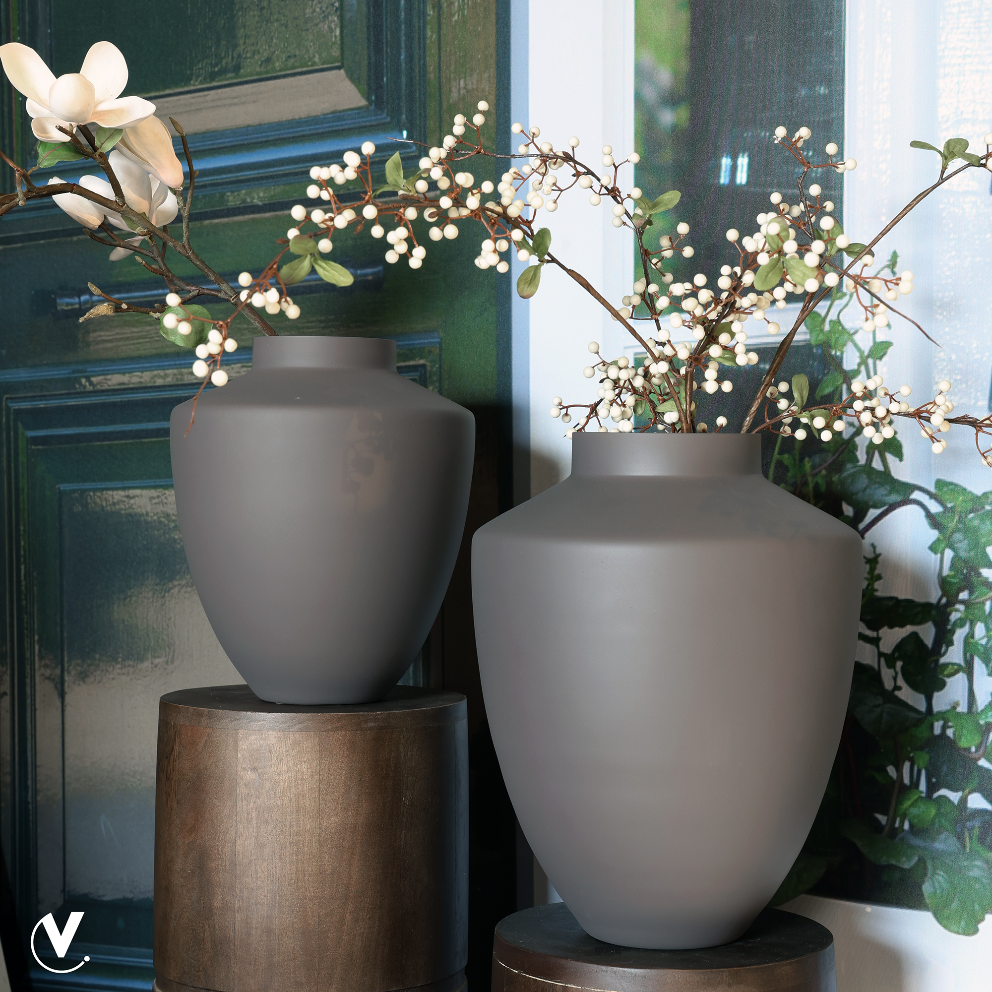 Vaas Tugela S matte earth Ø24,5 x H29 cm