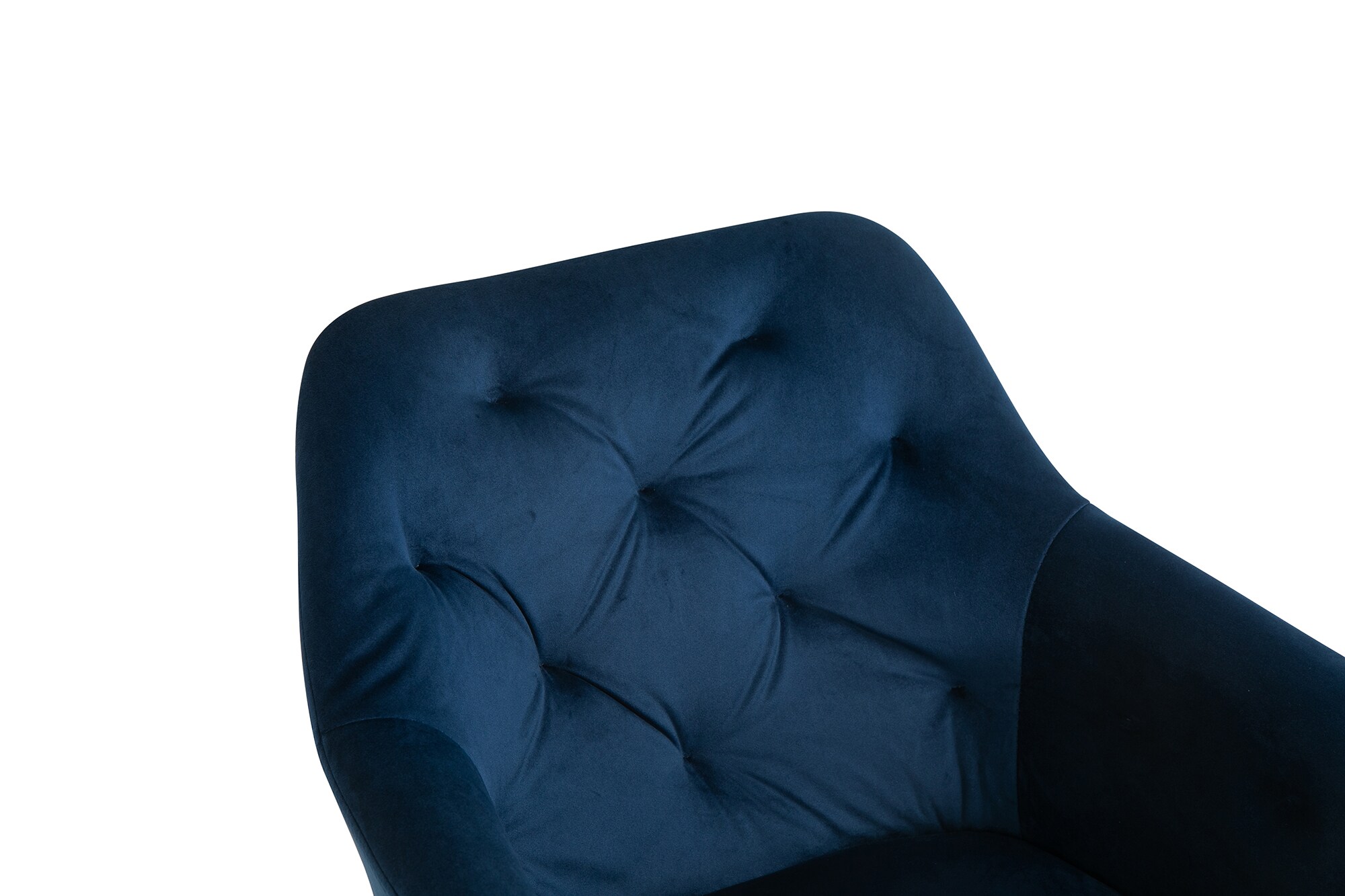 Armlehnstuhl Drehfunktion blau Esszimmerstuhl Polsterstuhl Wohnzimmer Stuhl