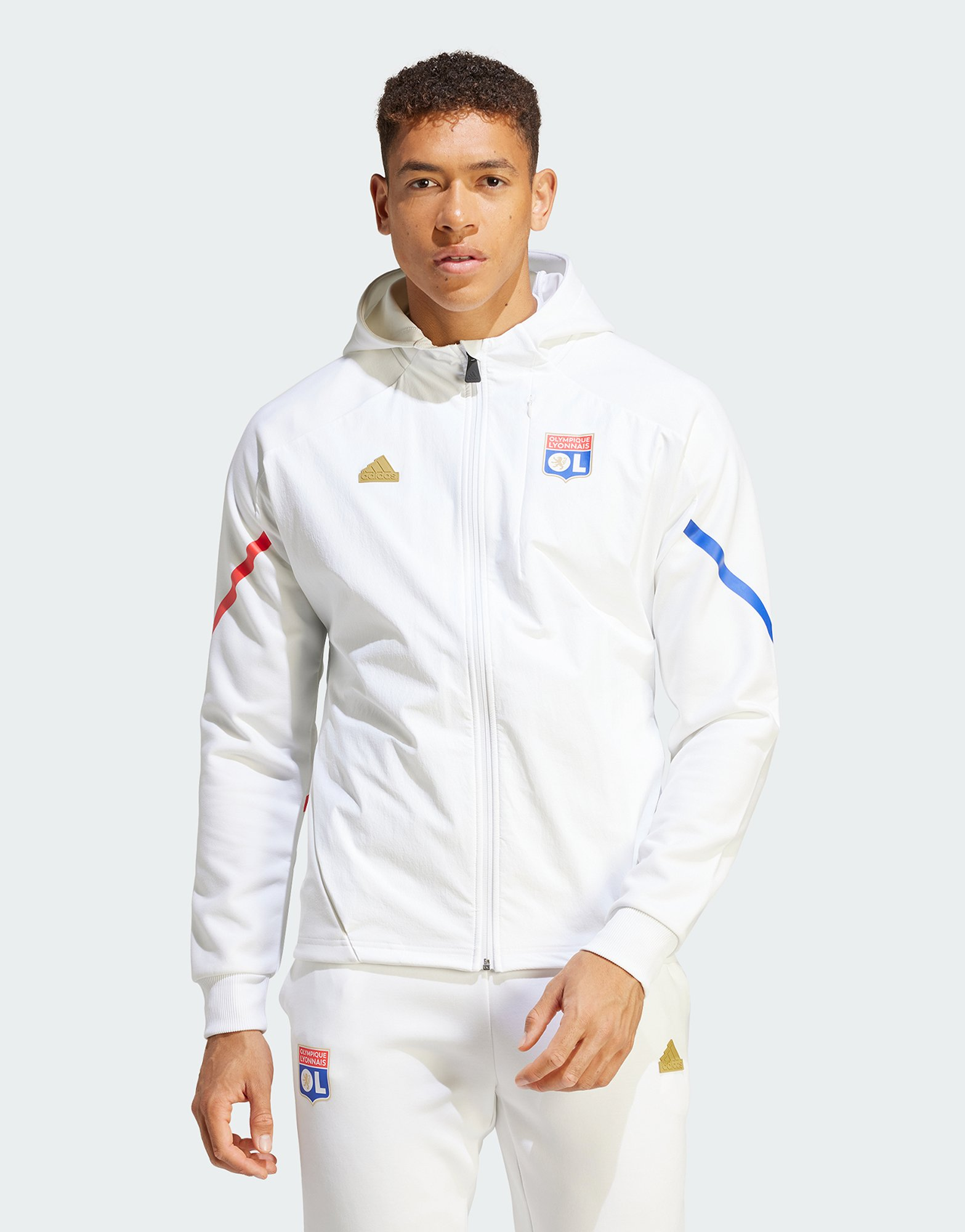 adidas Veste à capuche entièrement zippée Olympique Lyonnais Designed for Gameday