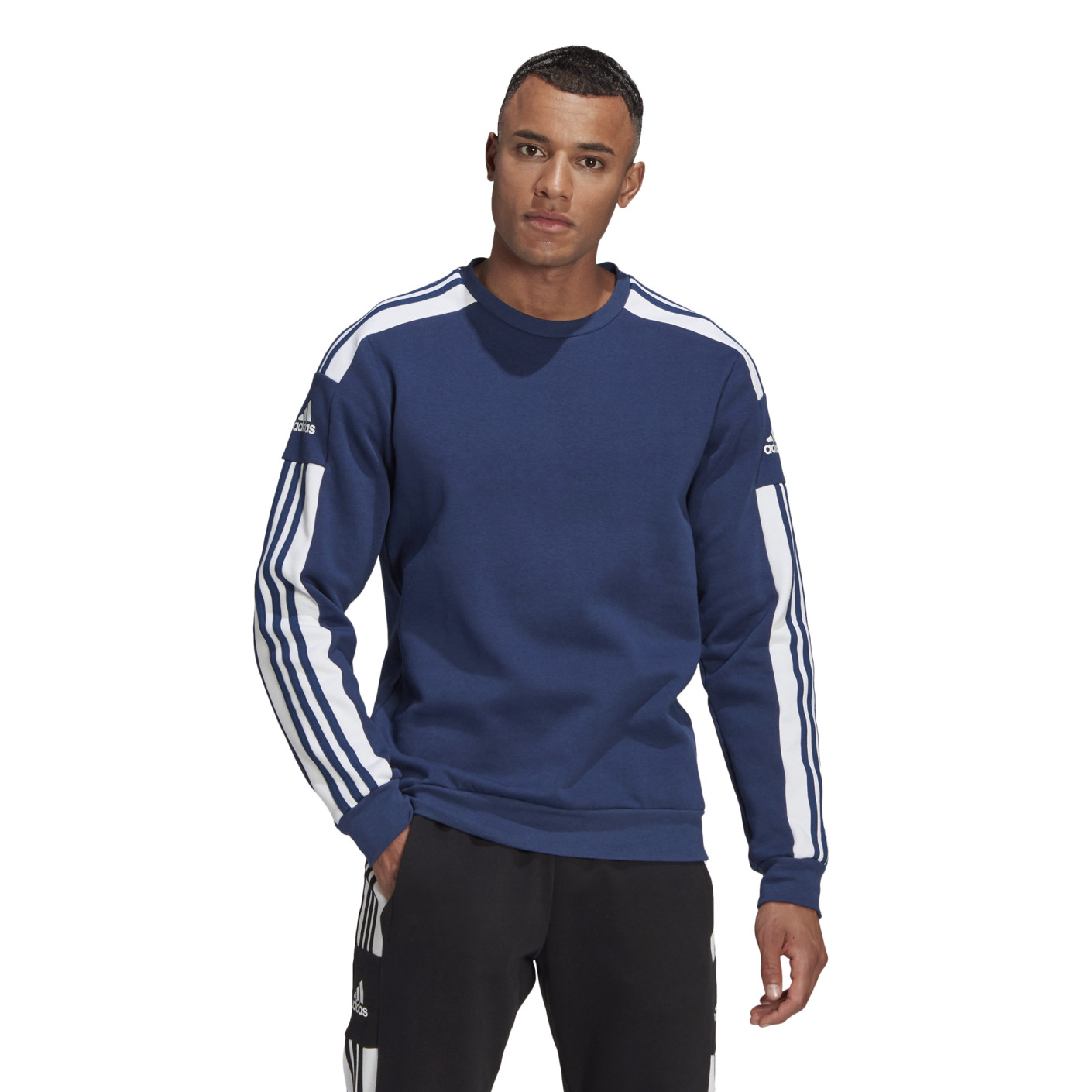 Adidas Squadra 21 Crew Sweater Donkerblauw Wit