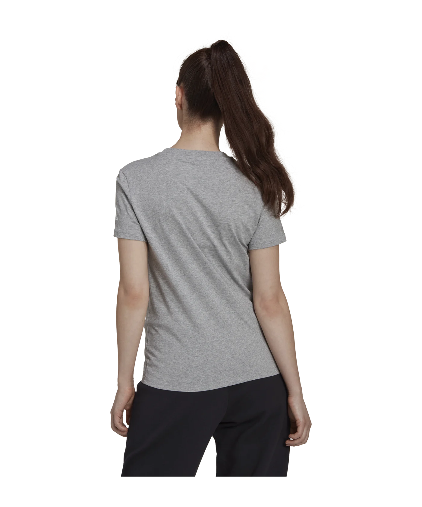adidas Essentials Slim Logo Tee Grey