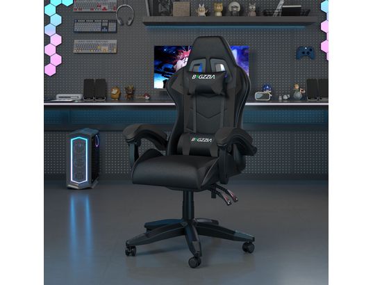 RATTANTREE - Fauteuil de bureau Chaise gaming cuir pu noire