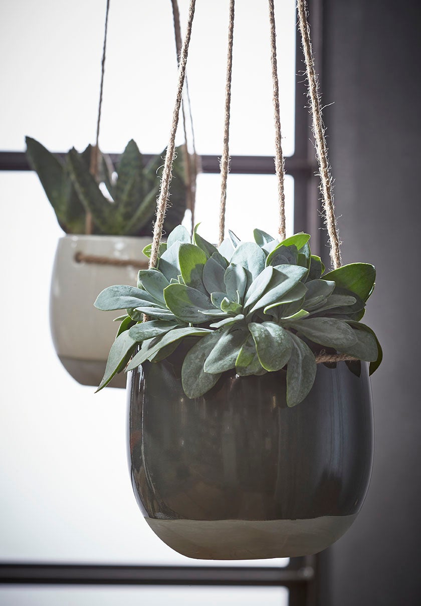 Mica Decorations hangpot Resa D 18,5 H 17 wit