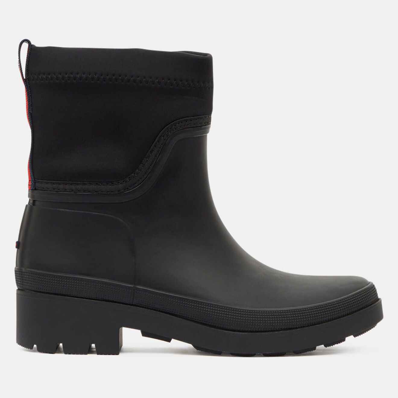 Tommy Hilfiger Boots en Caoutchouc Rainboot doublure polaire noires