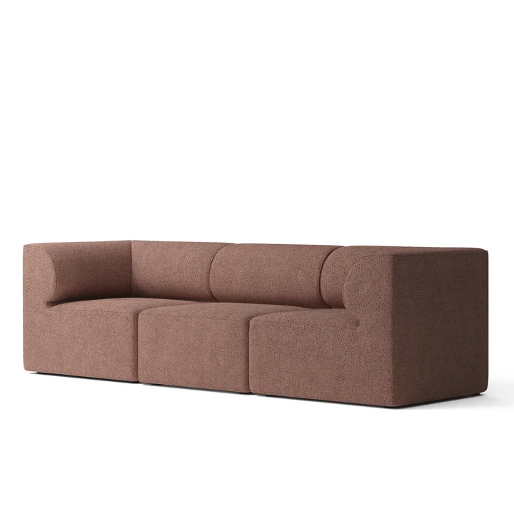 Audo - Eave 86 3-Sitzer Sofa, Bouclé bordeaux