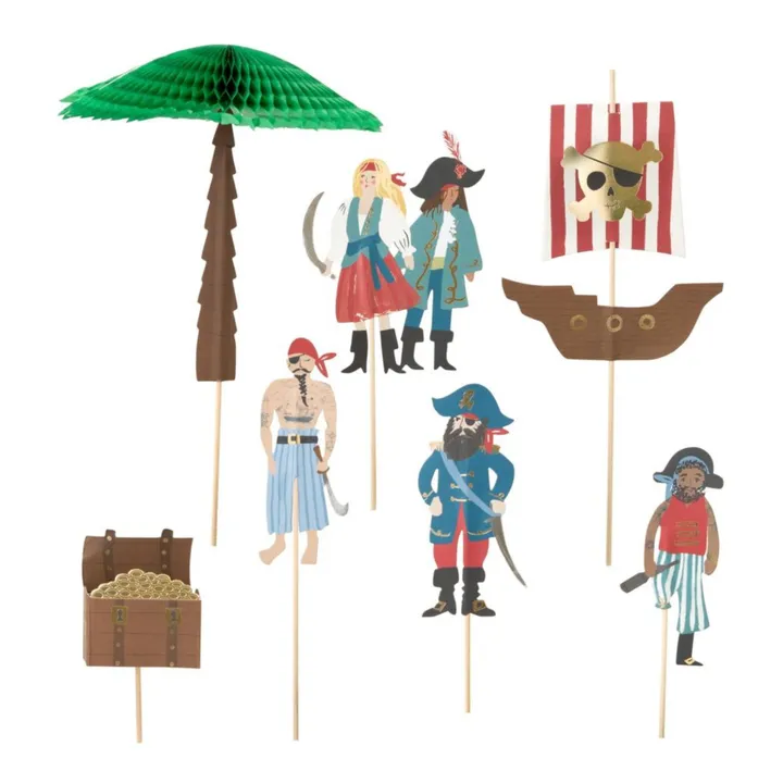 Meri Meri Décorations de gâteau Pirates
