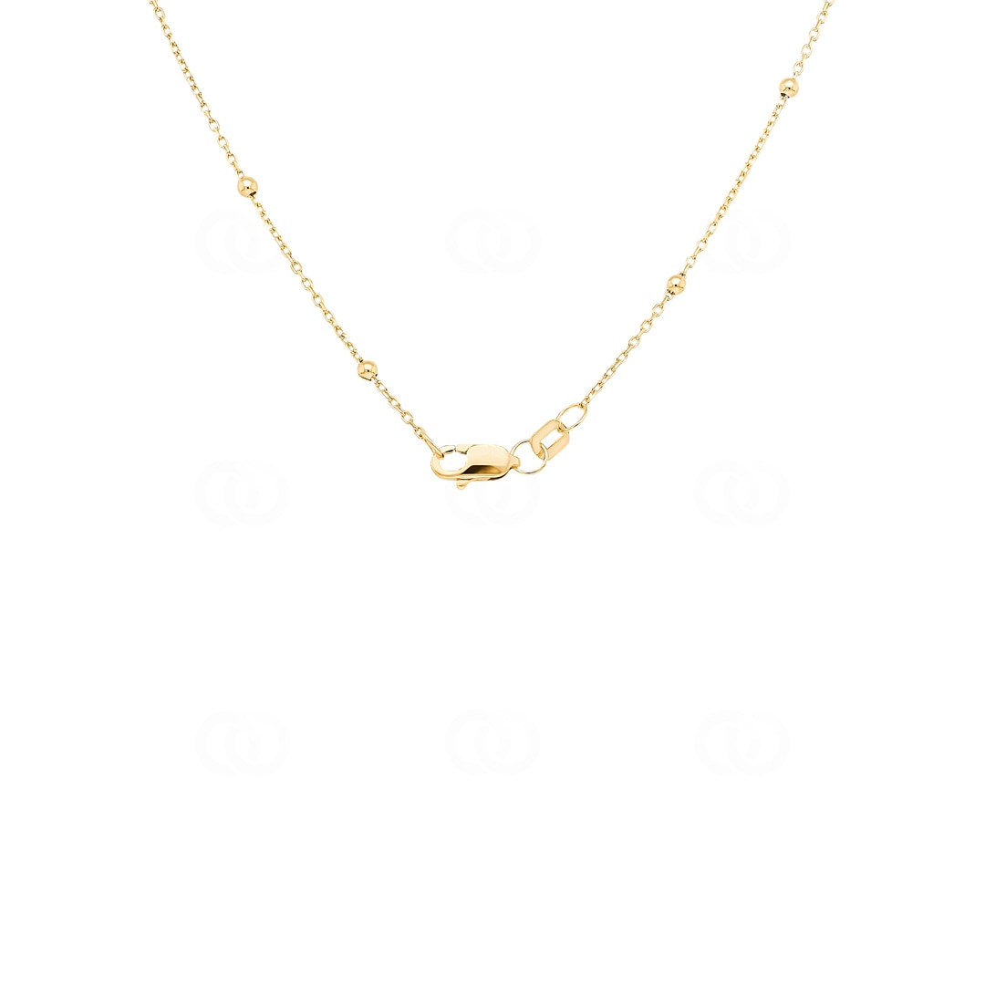 Ankerkette 750/18 K Gelbgold mit Kugeln 1.8mm