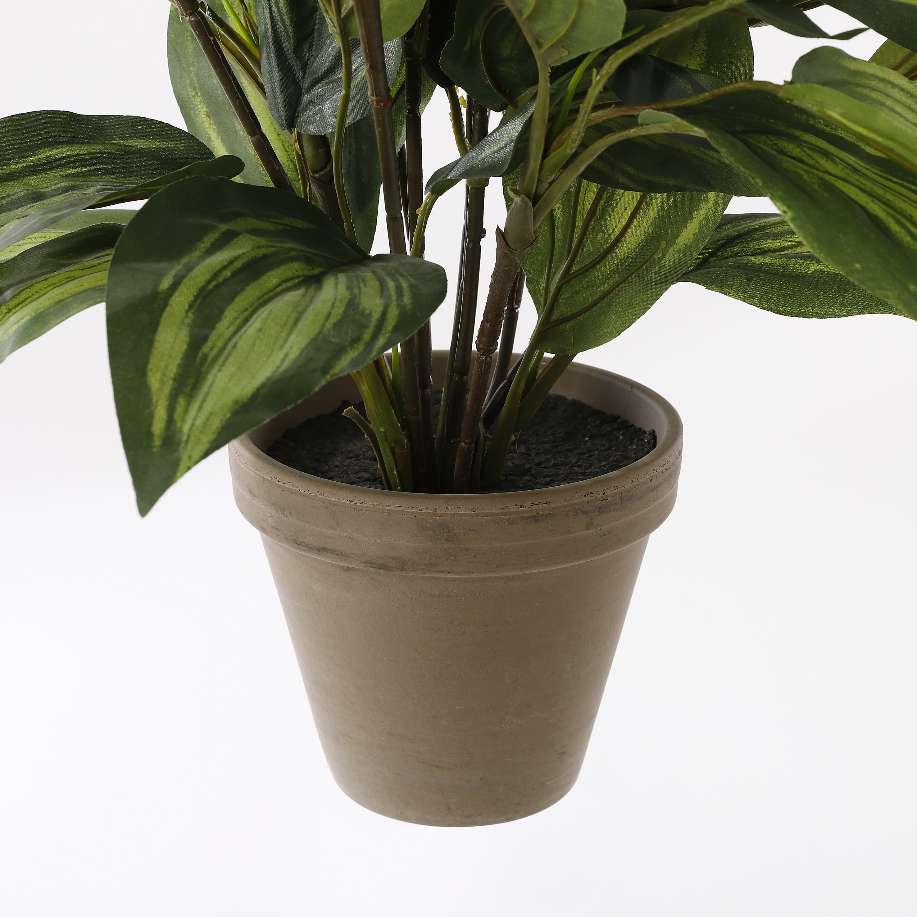 Mica decorations - hosta artificielle vert en pot h65