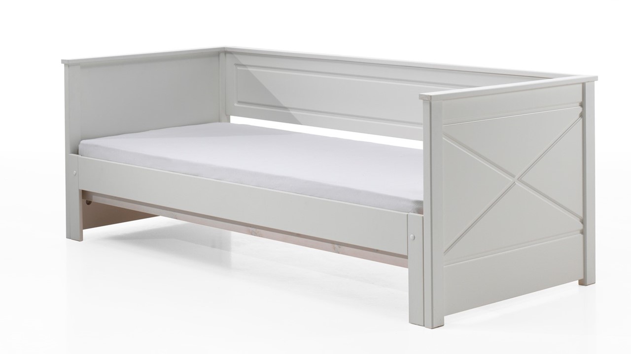 Bed paneel uitschuifbaar Pino wit