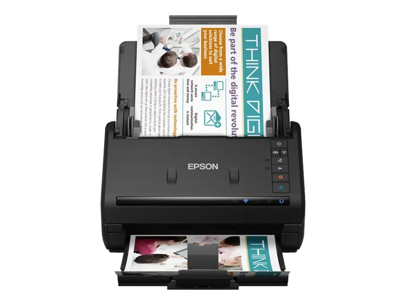 Epson WorkForce ES-500W II - Dokumentscanner - Contact Image Sensor (CIS) - Duplex - 215.9 x 6069 mm - 600 dpi x 600 dpi - op til 35 ppm (mono) / op til 35 ppm (farve) - ADF (100 ark) - op til 4000 scanninger pr. dag - USB 3.0, Wi-Fi(n)