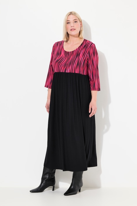 Jerseykleid, A-Linie, Alloverprint