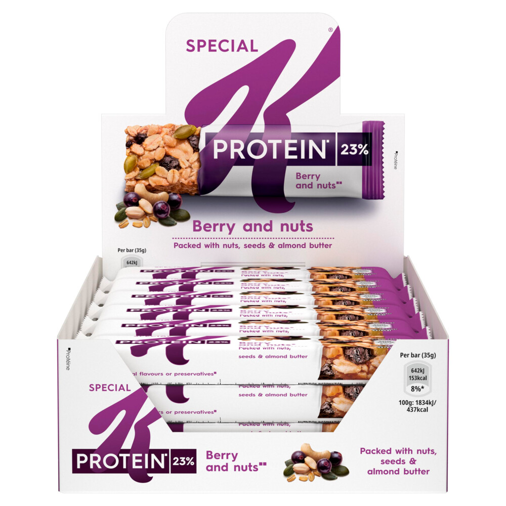Kellogg's Special K Pro Repen Zwarte Bessen & Pompoenpitten18 x 35 gr