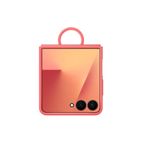 Galaxy Z Flip7 Silikon Cover Hülle mit Ring (EF-PF766TREGWW) - Rot